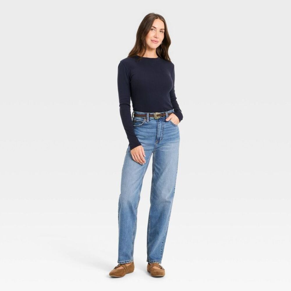 Women's Highest-Rise Vintage Straight Jeans - Vintage Medium Wash 16 - Picture 3 of 4